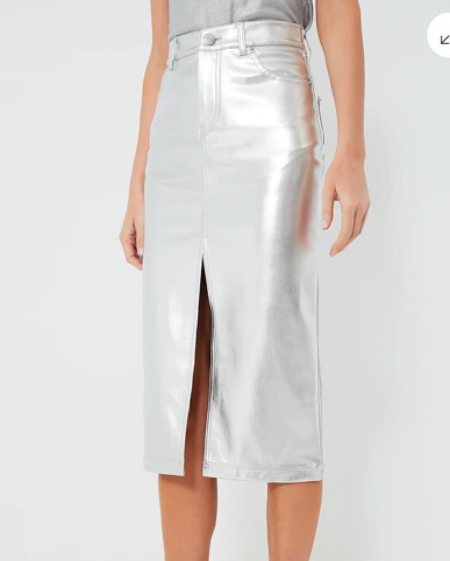 Staud Silver Oaklyn Skirt - Image 2