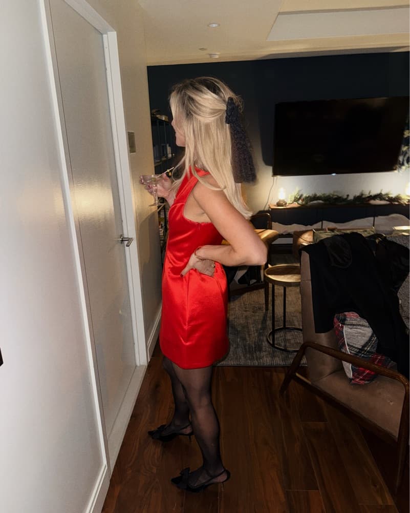 Retrofete Livie red dress small - Image 1