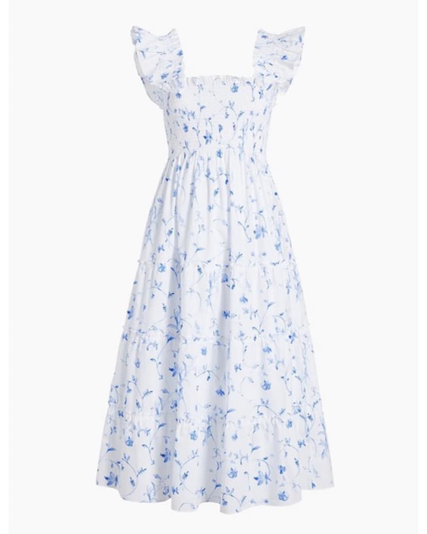 The Ellie Nap Dress: Blue Botanical - Image 3
