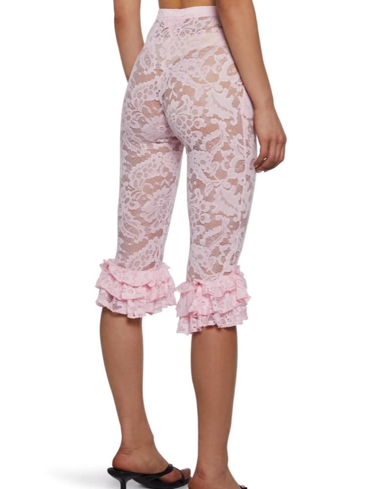 Light Pink Lace Capris - Image 2