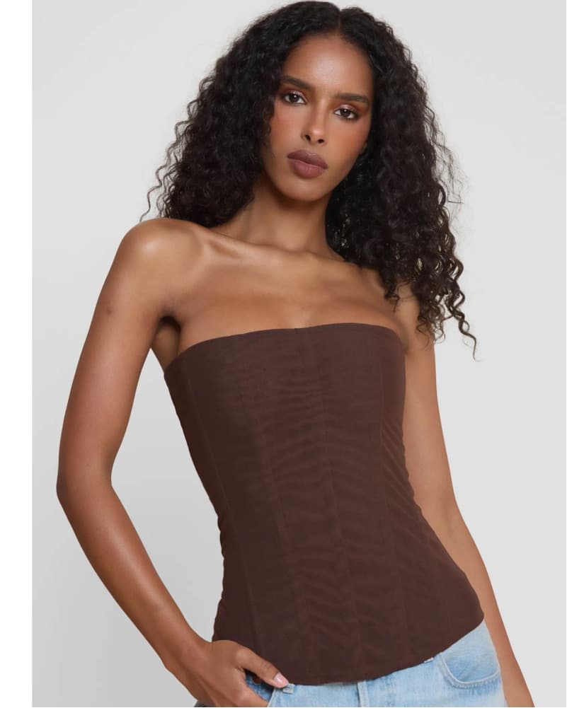 Chocolate Brown Corset - Image 4