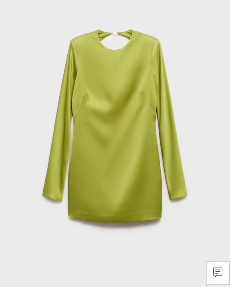 OPEN-BACK SATIN-EFFECT DRESS - Image 4