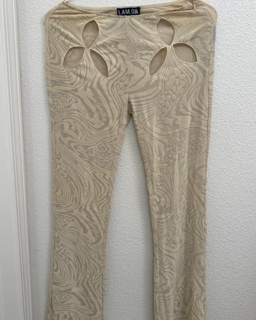 Tem Patterned Crop Top and Pants Set Gia - Image 5
