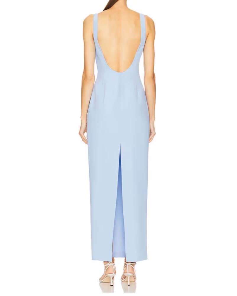 Amanda Uprichard Baby Blue Dress - Image 4