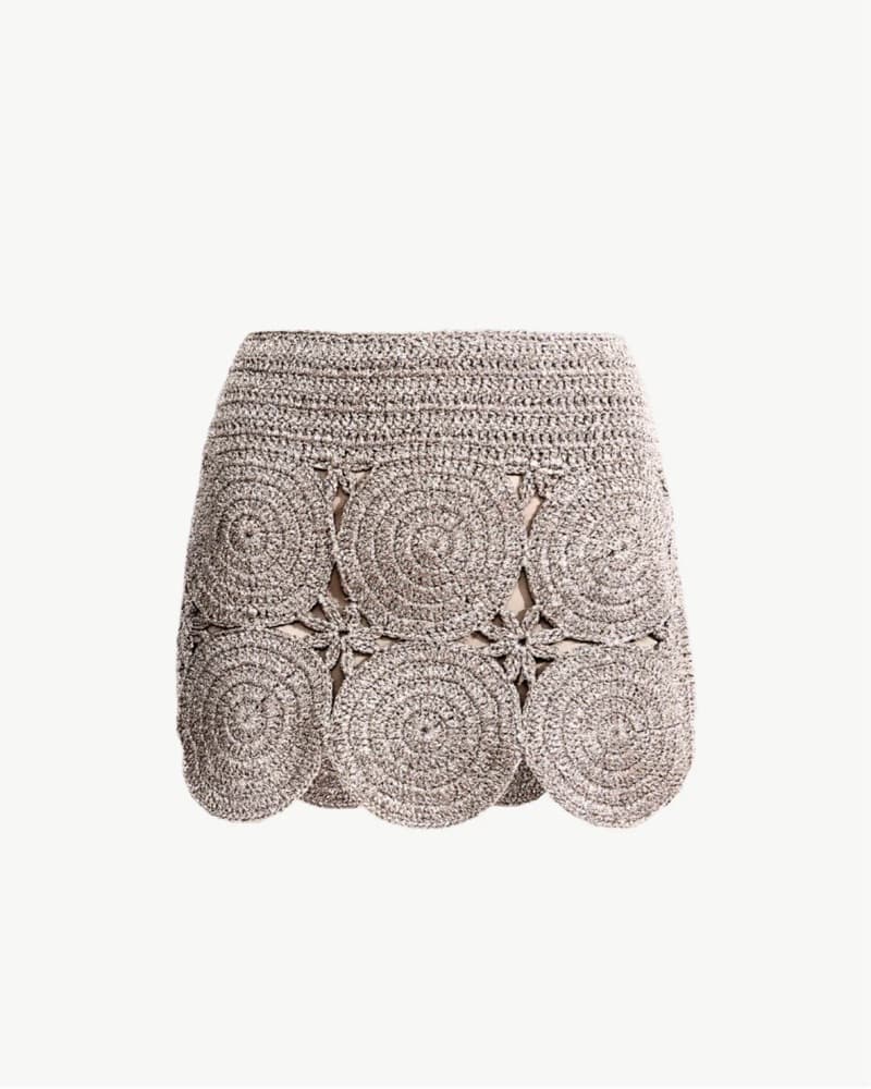 Beep Beep Mini Skirt Satellite Silver - Image 3