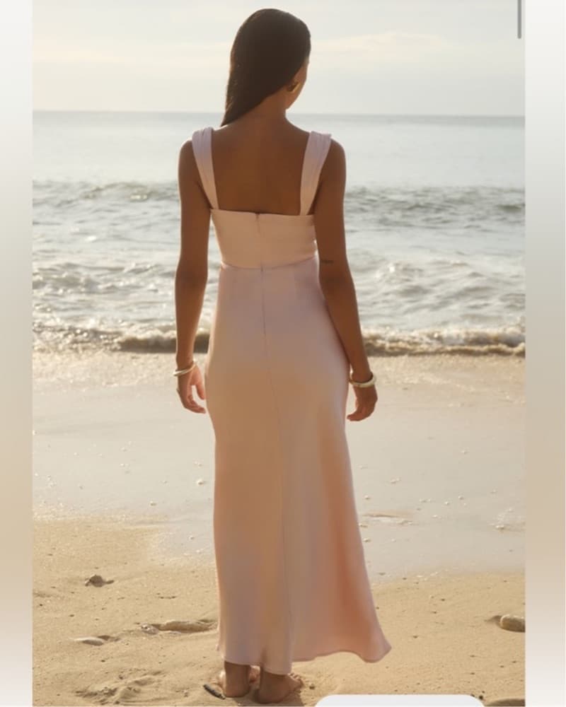 Elegant Pink Maxi Dress - Image 2
