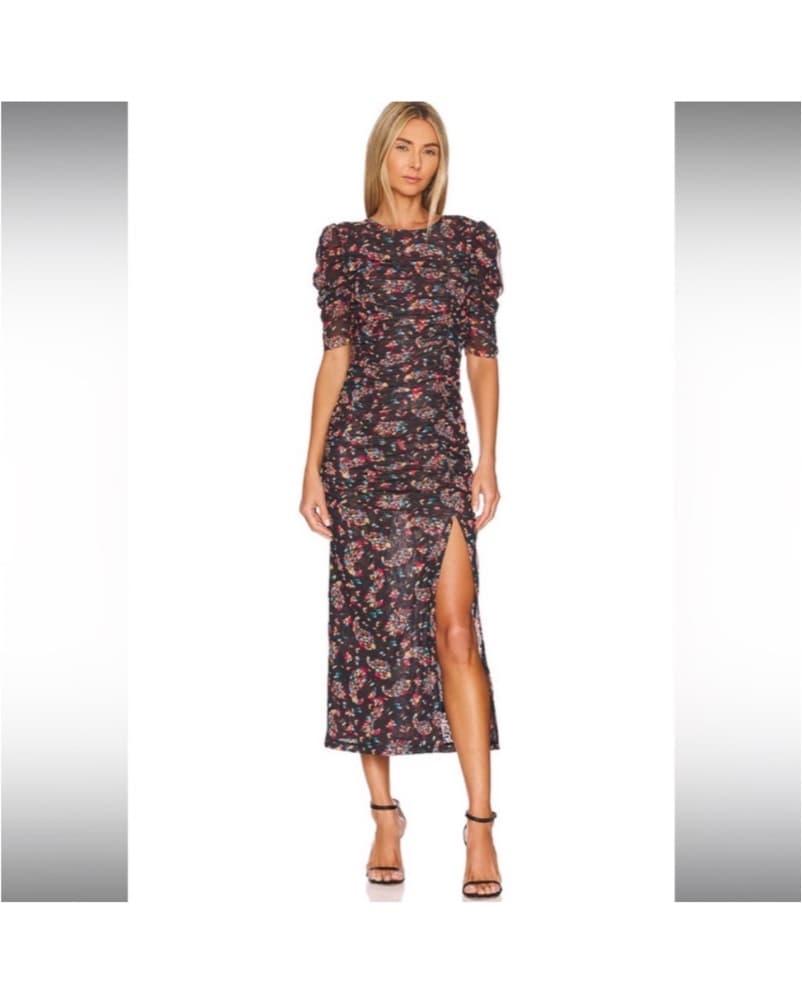 Free People Midi Dress With High Slit - Image 1
