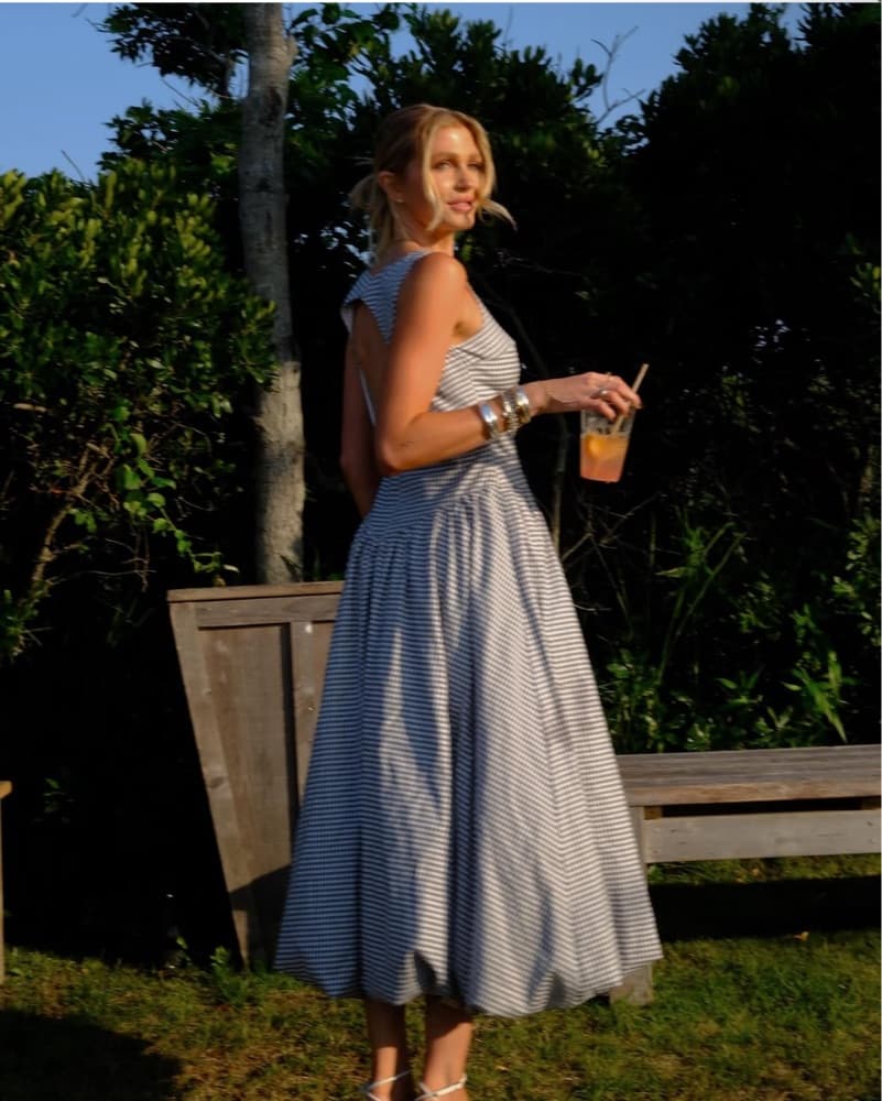 Reformation Gingham Elvira Dress - Image 1