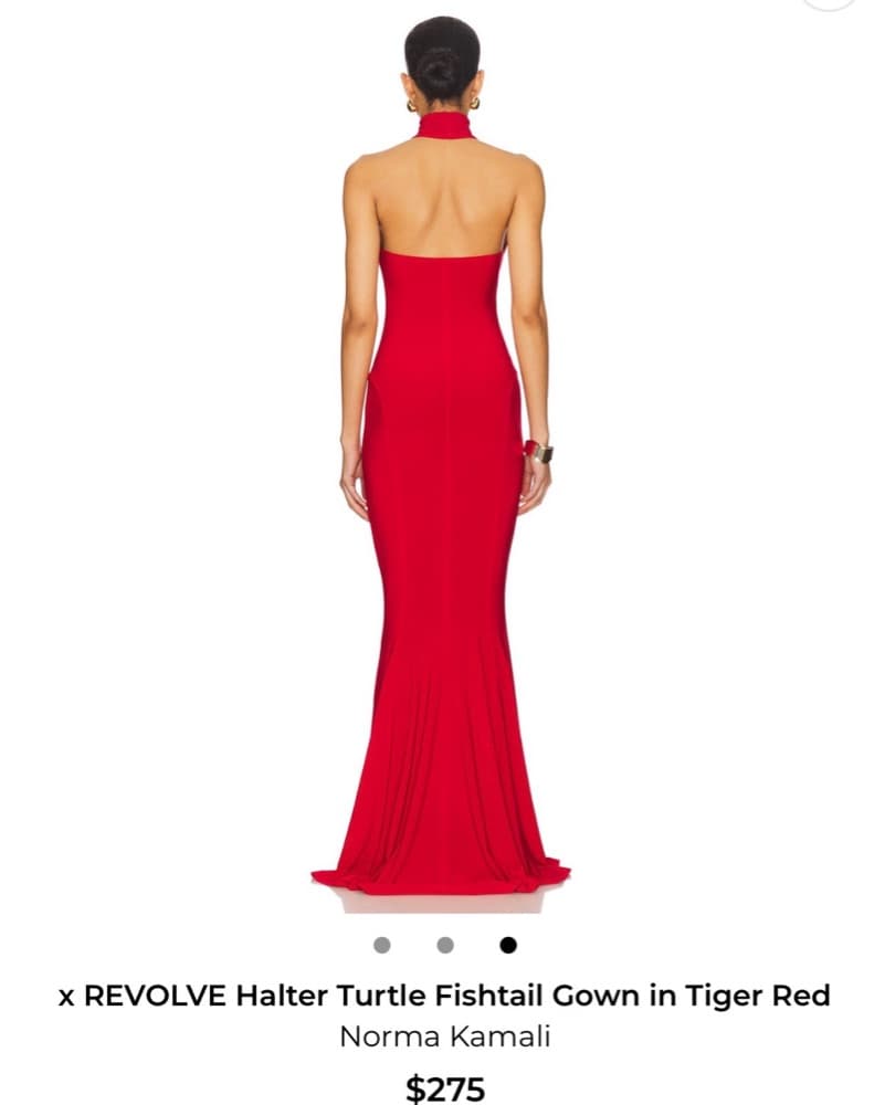 Norma Kamali halter fishtail gown - Image 2