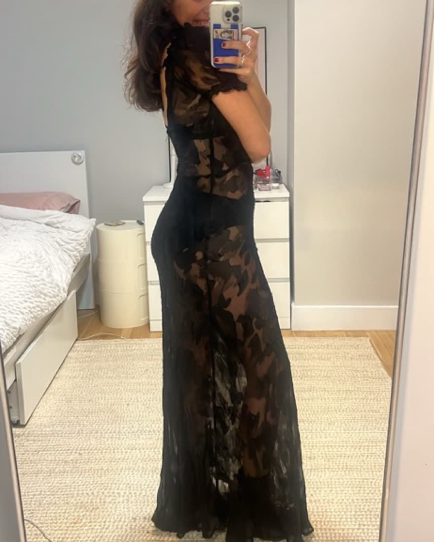Dana Foley Sheer Maxi Dress - Image 3