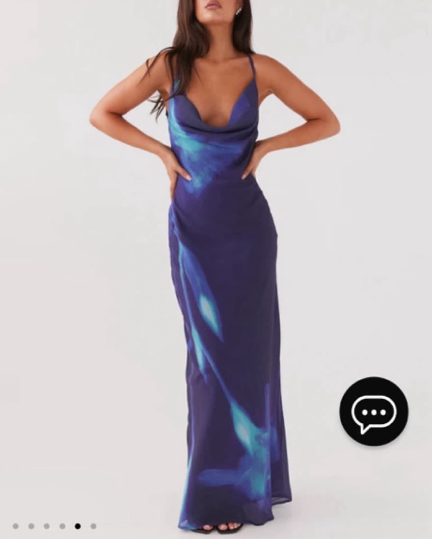 Backless Navy Maxi Dress  - Image 1