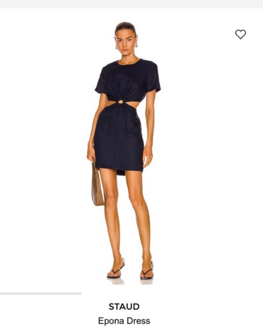 Staud Epona Navy Dress - Image 1