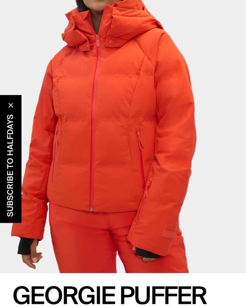 HALFDAYS GEORGIE PUFFER- Orange - Image 1