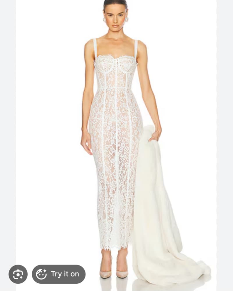 Helsa Lace Column Dress  - Image 1