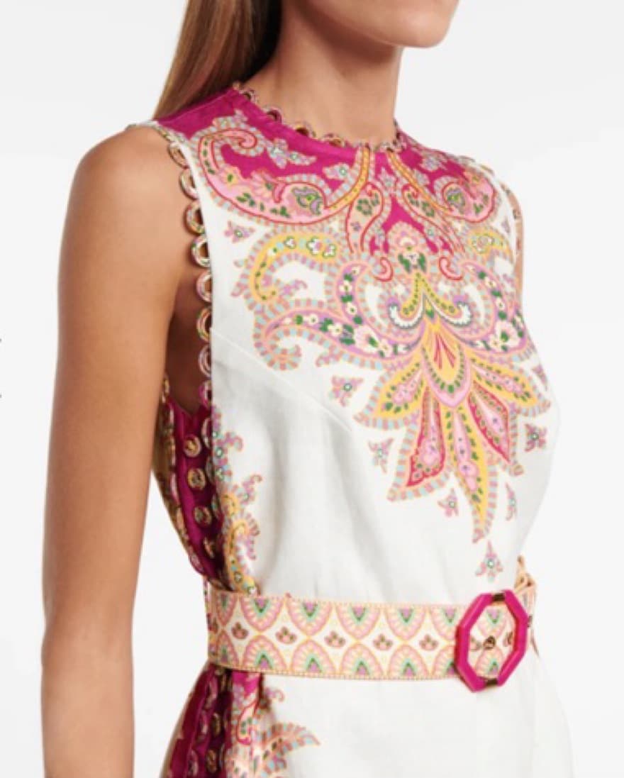 Zimmerman Structured Mini Dress With Bel - Image 3