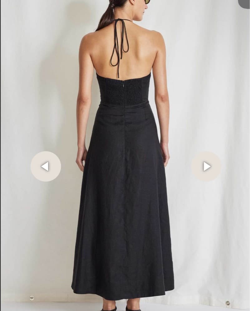 Apiece Apart Linen Halter Maxi Dress - Image 3