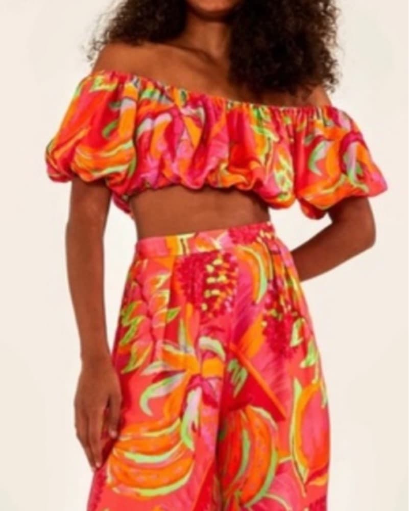 Farm Rio Vibrant Copacabana Crop Top - Image 4