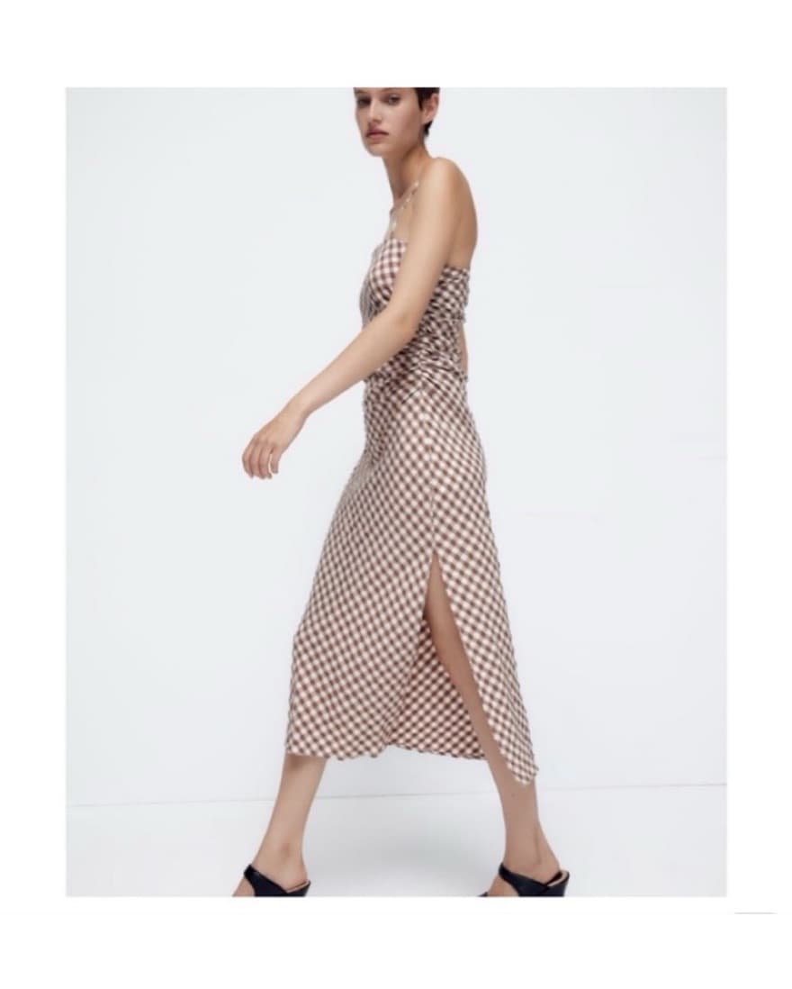 Zara gingham Dress - Image 4