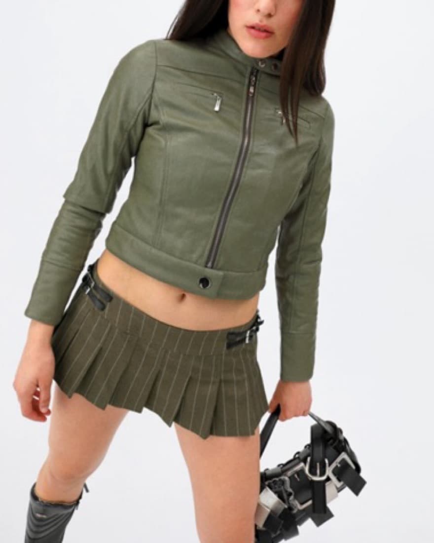 Miaou Moto Jacket Olive  - Image 1