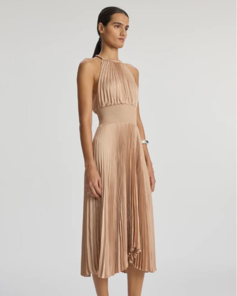 A.L.C. Renzo Il Pleated Halter Dress - Image 2
