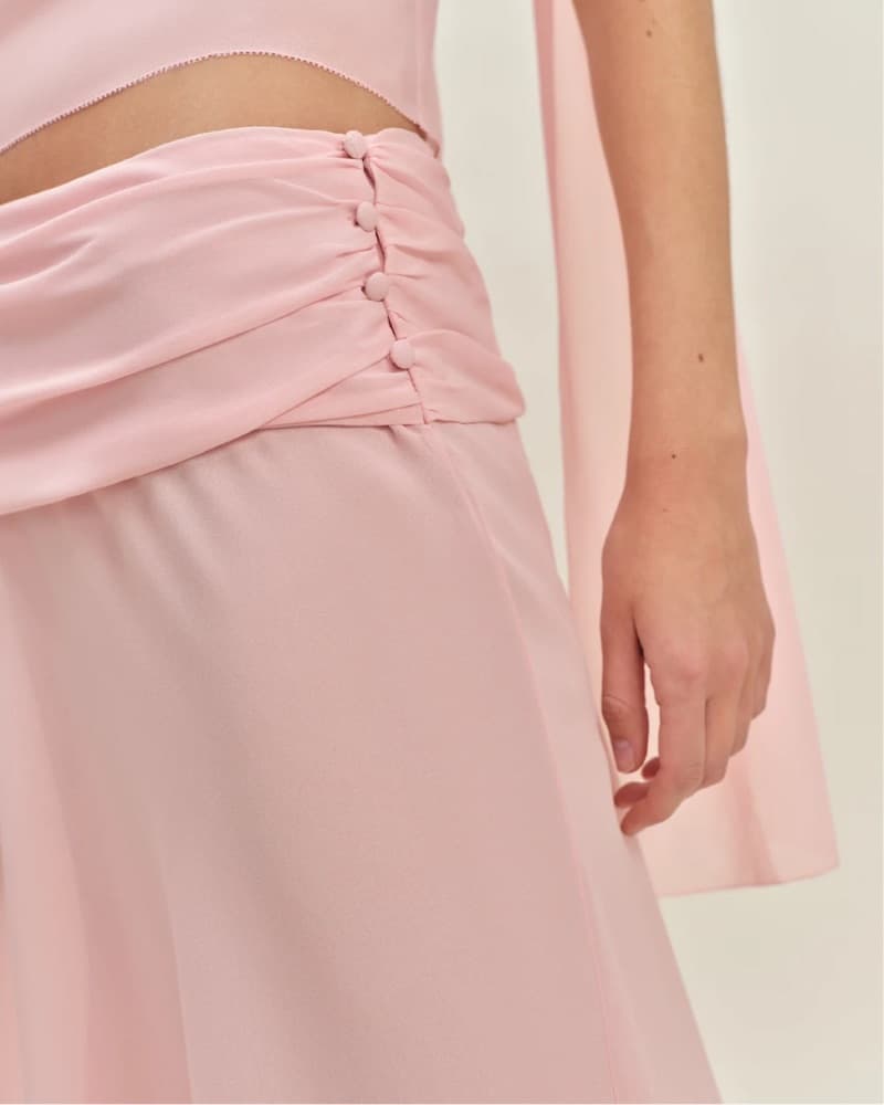 Reformation x Devon Pink Skirt - Image 3