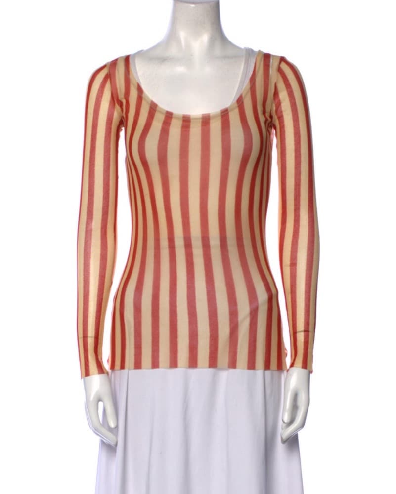 JPG See Thru Stripe Top - Image 1