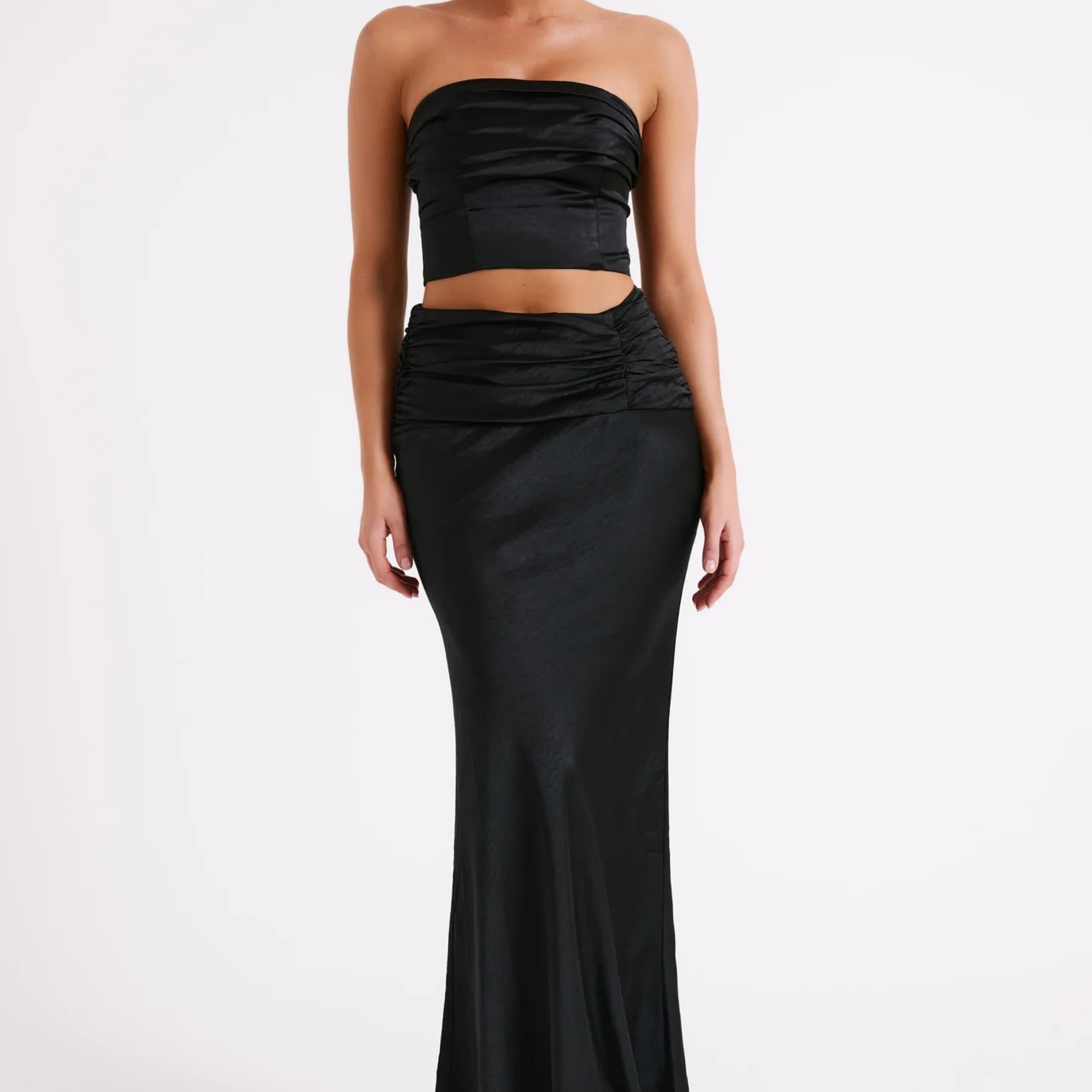 Meshki Black Satin Set - Image 1