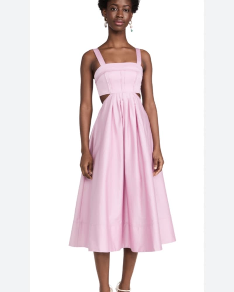 Aje Pink Midi Dress - Image 1