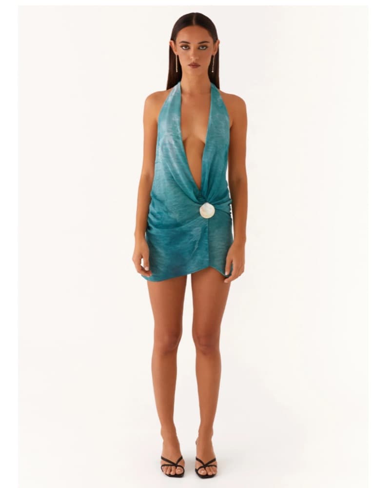 Peopermayo Eleanora Plunge Mini Dress - Image 3