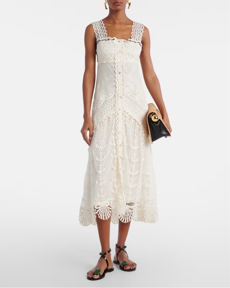 Farm Rio Off-White Nautical Guipure Maxi - Image 4