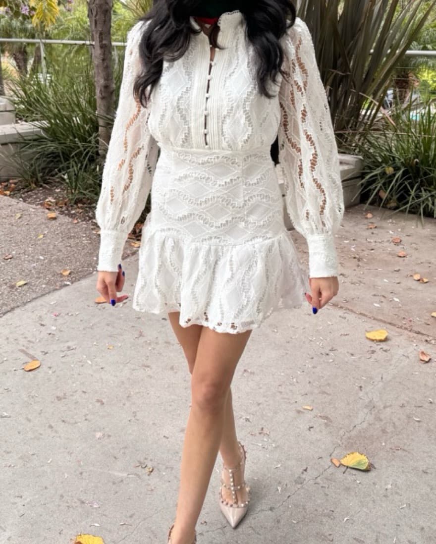 White Cocktail Dress - Image 1