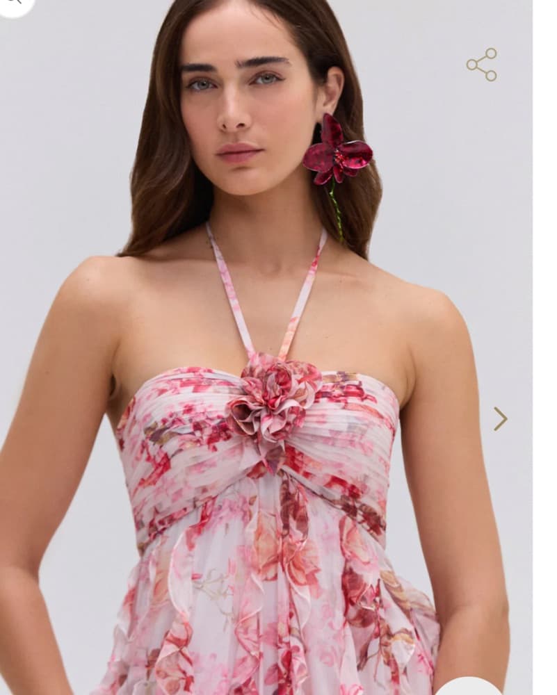 Patbo Floral Halter Maxi Dress - Image 3