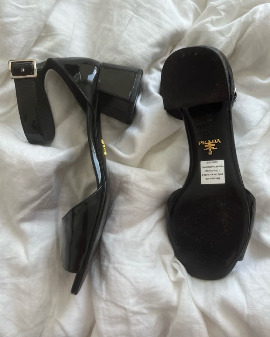 Prada Block Heel Sandals - Image 4