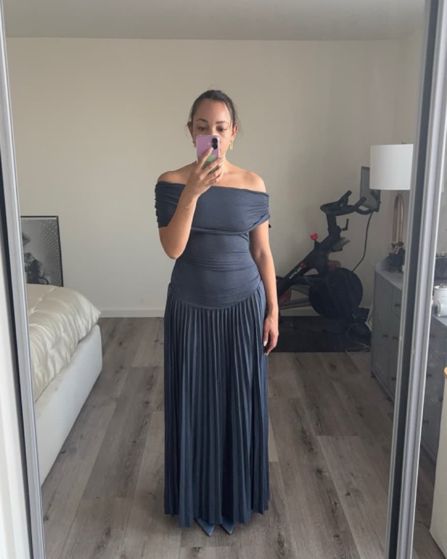Lioness Field Of Dreams Dress Navy - Image 3