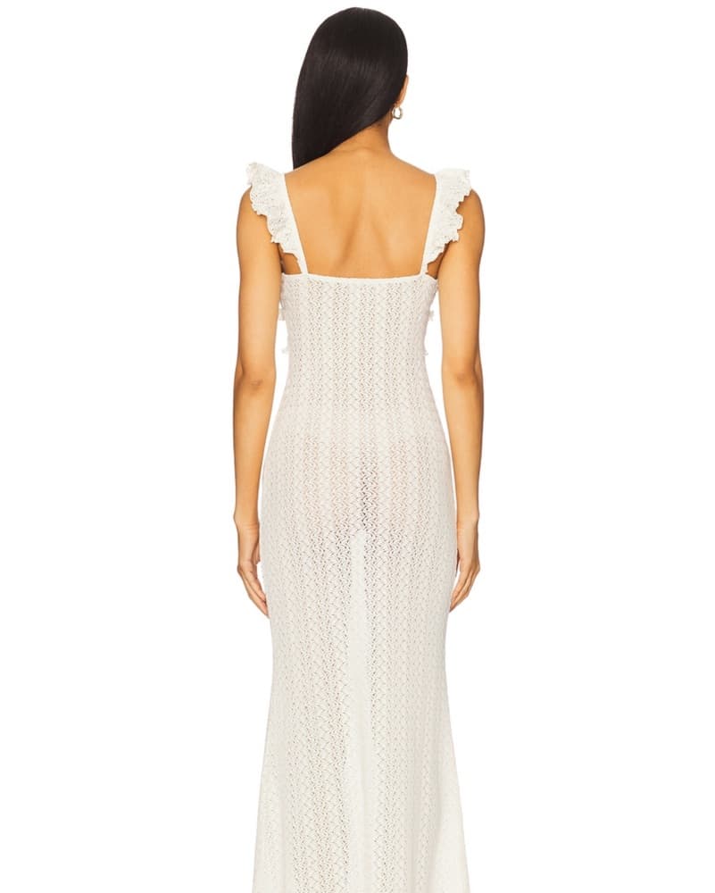 Macie Maxi Dress In Cream - Image 3