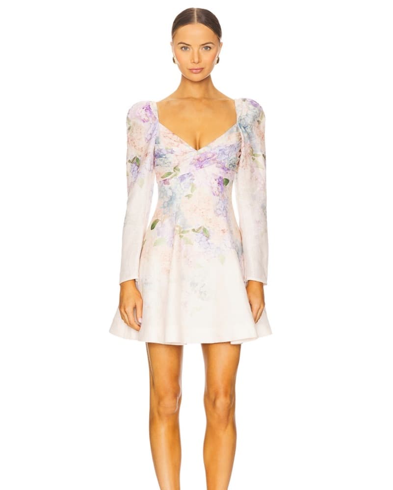 Zimmermann Floral Puff Sleeve Dress - Image 1