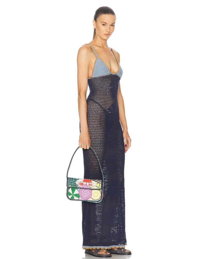 STAUD Tommy Beaded Bag In Umbrellas  - Image 2