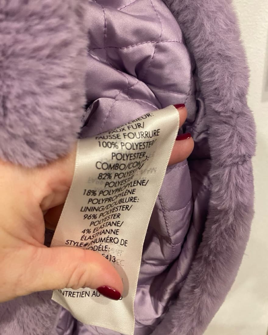 Alice & Olivia Thora Lavender Faux Fur C - Image 4