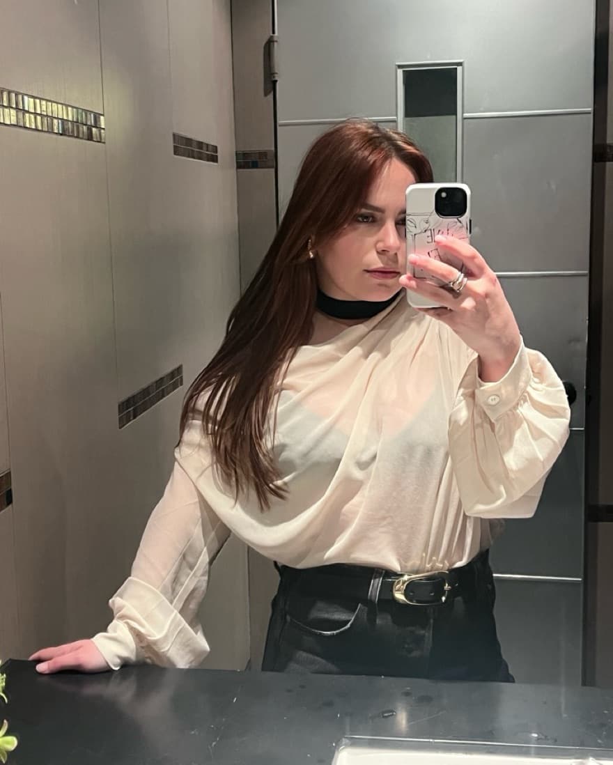 Sheer Chiffon Blouse - Image 2