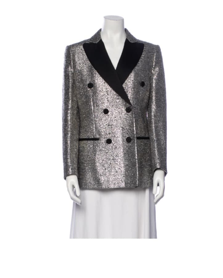 Moschino Metallic Blazer Jacket - Image 1