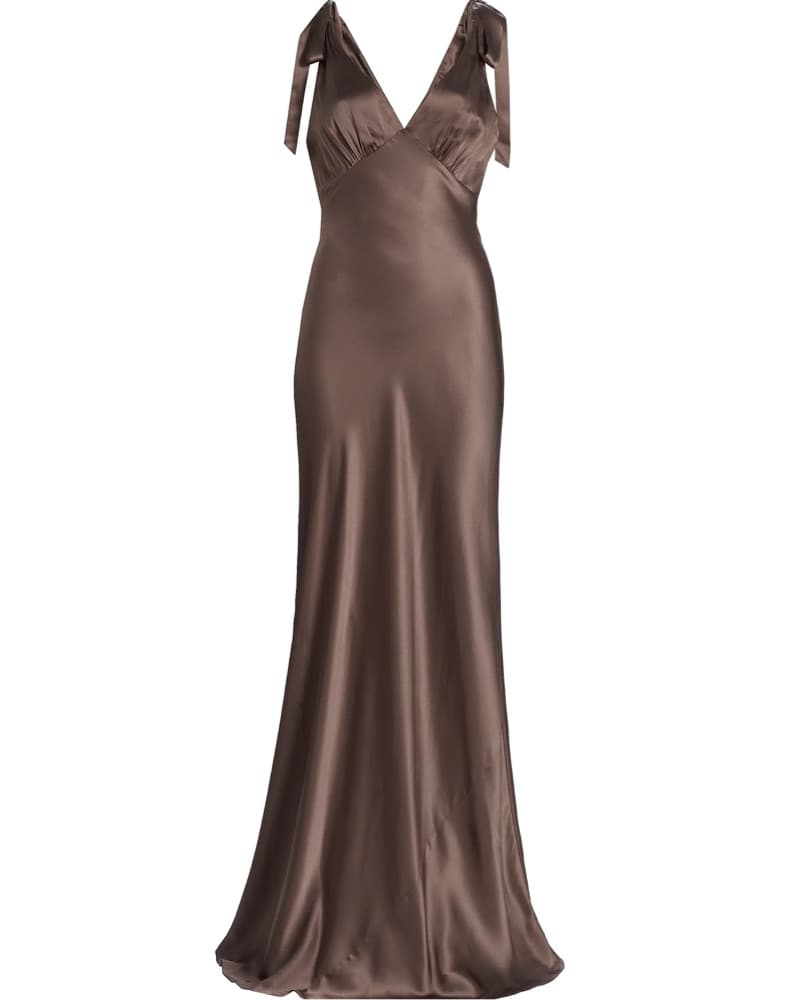 Pernille Silk Tie-Strap Dress - Image 1