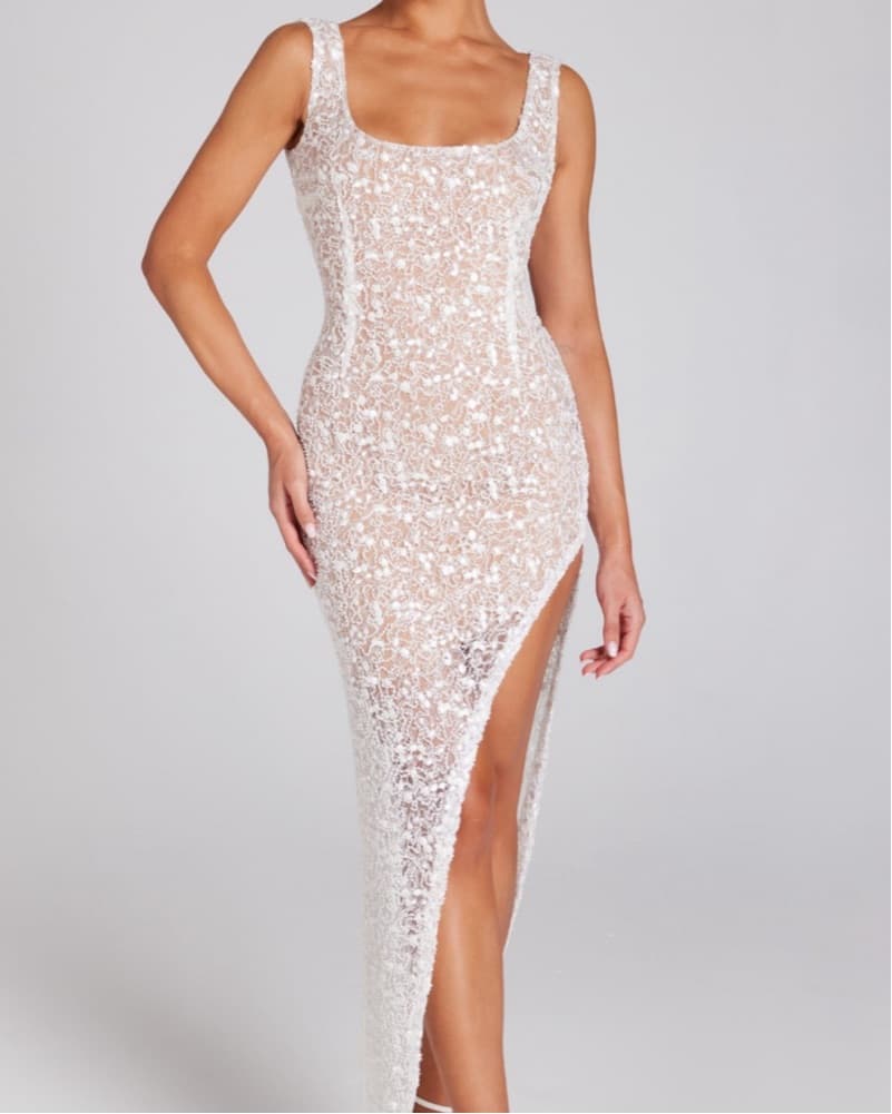 Nadine Merabi Sequin Maxi Dress - Image 1