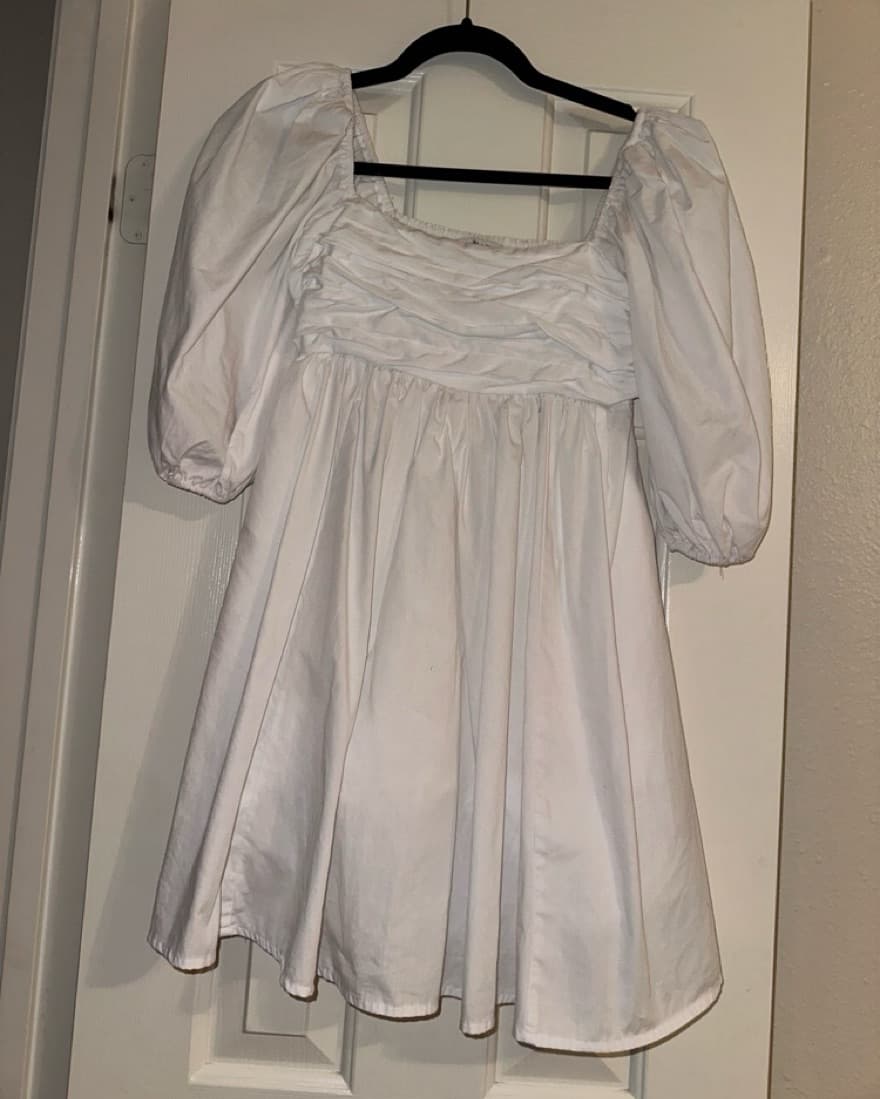 Puff Sleeve Babydoll Dress - Image 4