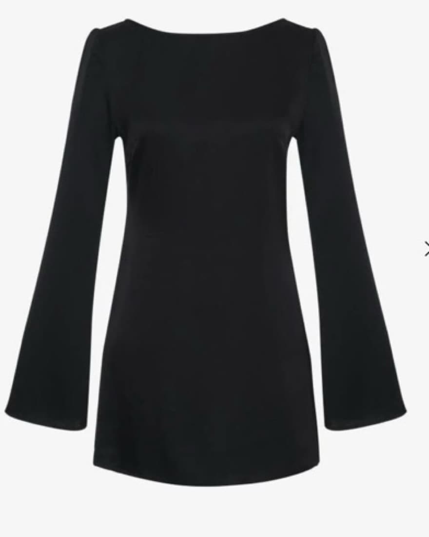 Sophisticated Black Backless Dress - Image 2