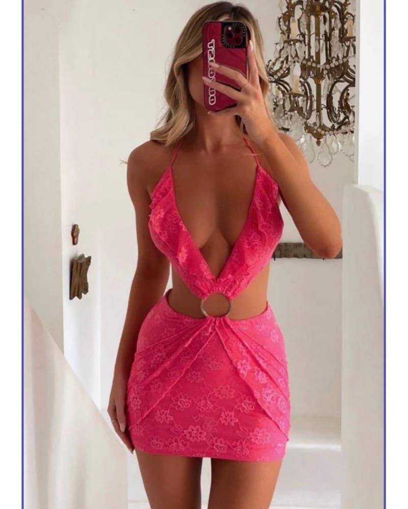 Outcast Lace Mini Dress - Image 2