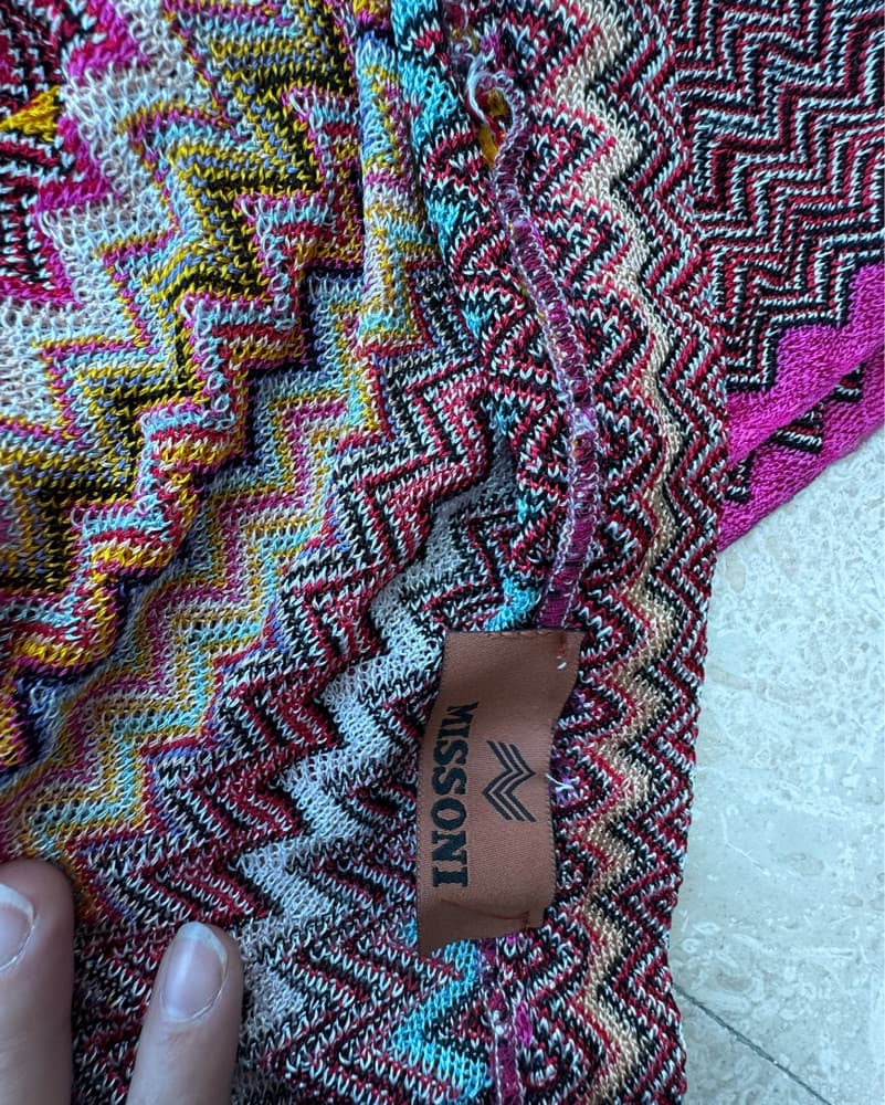 Bold and Vibrant Patterned Scarf - Image 2