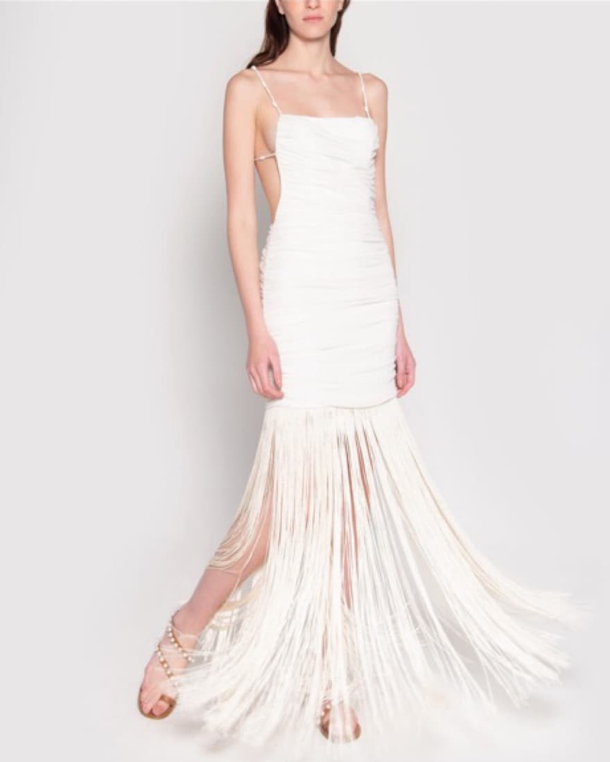 Azulu Dress In Invory  - Image 1