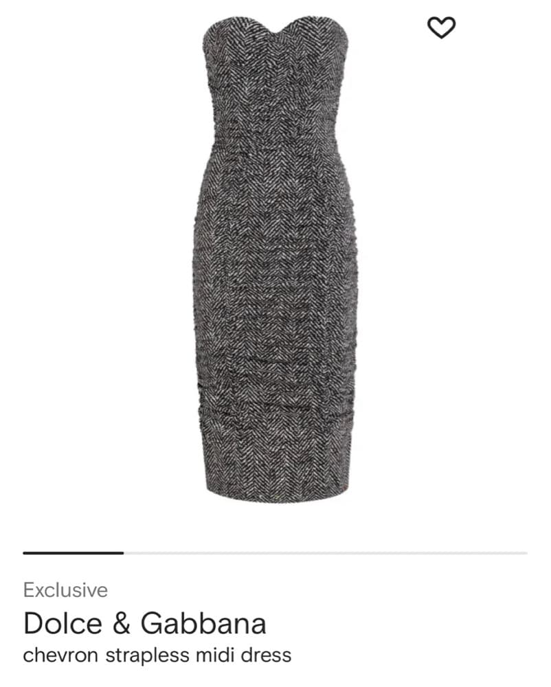 Dolce & Gabbana Chic Chevron Midi Dress - Image 1