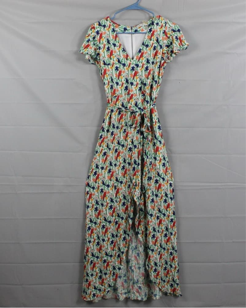 Alice + Olivia Adrianna Bird Wrap Dress - Image 3