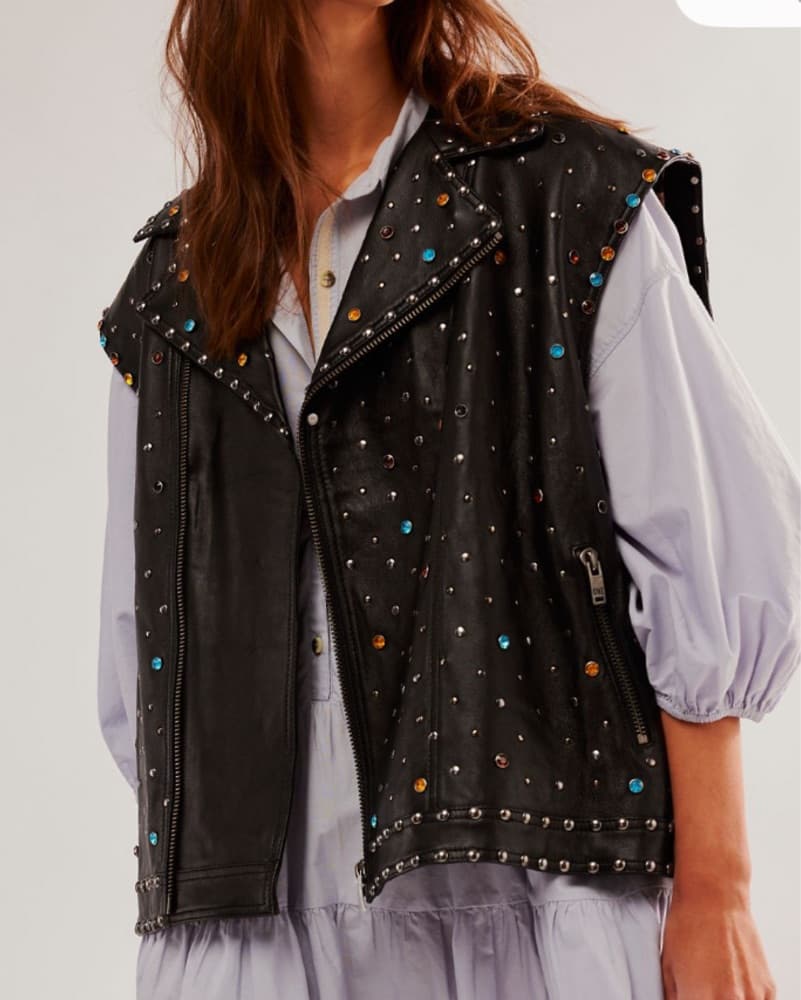 One Teaspoon x Free People Studded Vest - Image 1